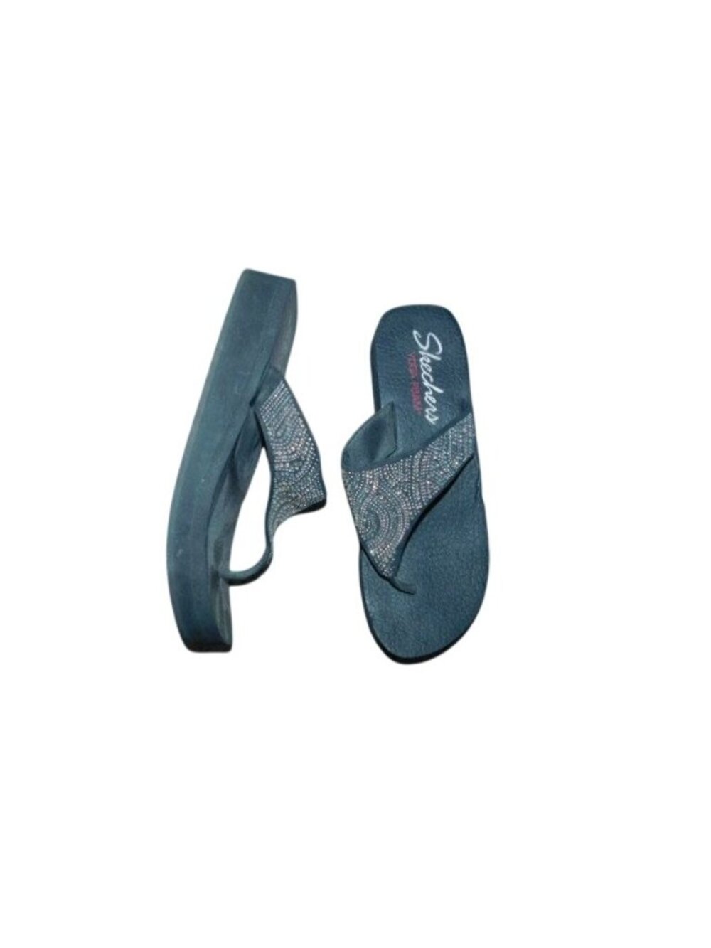 Skechers Size 11 Bling Flip Flop Thong Style Sandals